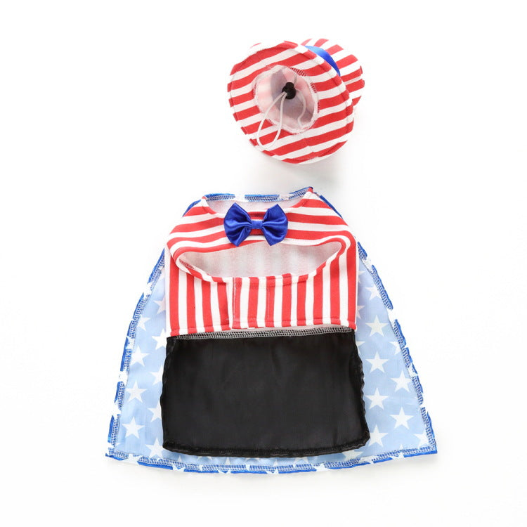 Pet clothing, funny dog clothing, Independence Day holiday outfit