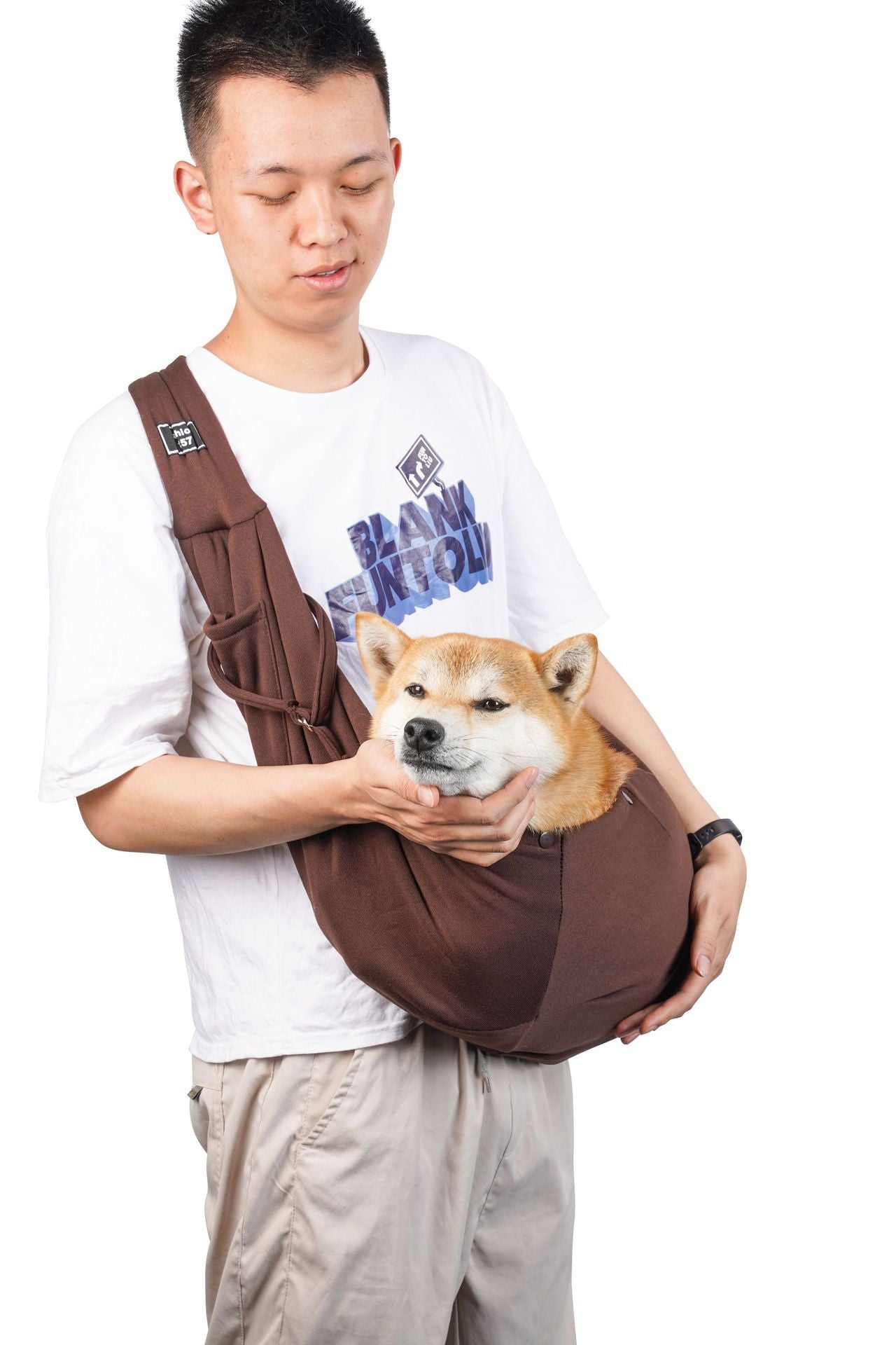 Crossbody breathable dog folding pet bag large-capacity pet supplies wholesale cross-border special for going out portable cat bag