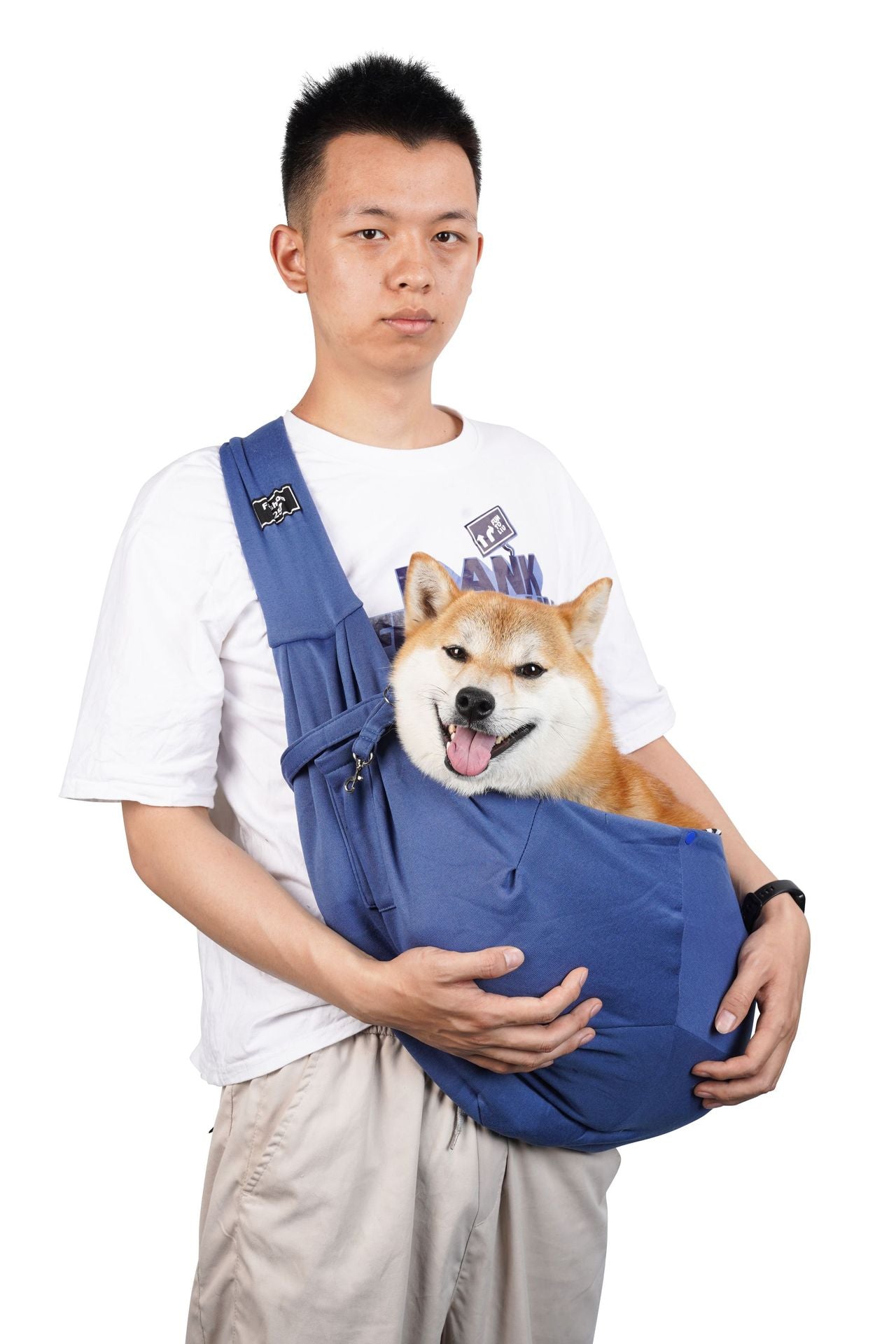 Crossbody breathable dog folding pet bag large-capacity pet supplies wholesale cross-border special for going out portable cat bag