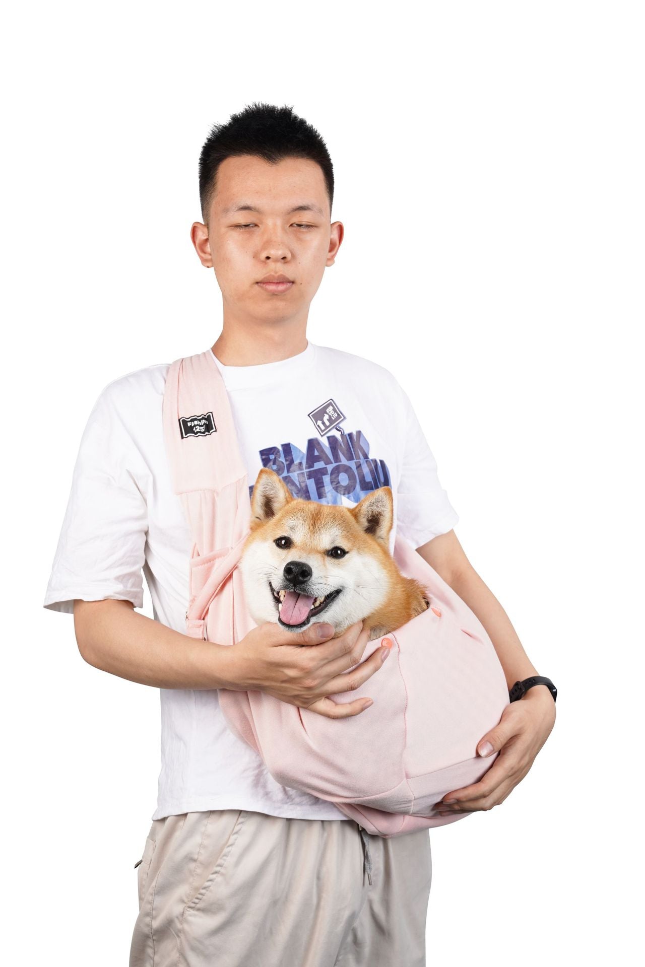 Crossbody breathable dog folding pet bag large-capacity pet supplies wholesale cross-border special for going out portable cat bag