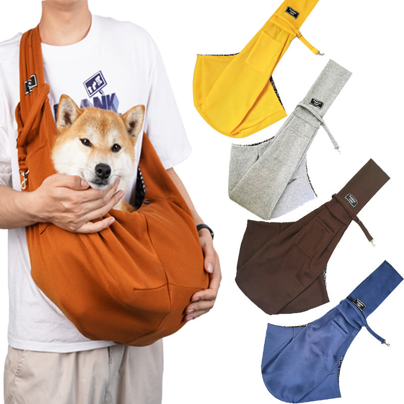 Crossbody breathable dog folding pet bag large-capacity pet supplies wholesale cross-border special for going out portable cat bag