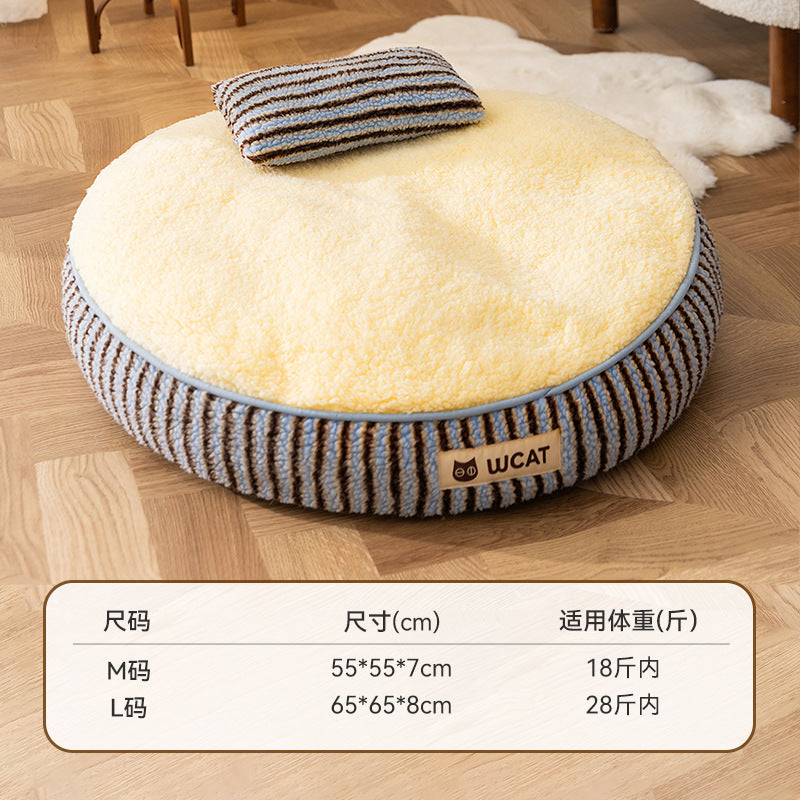 Cat nest autumn and winter round nest knitted tent nest thickened warm yurt Christmas cat house cross-border kennel pet nest