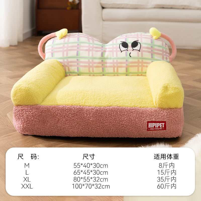 Cat nest autumn and winter round nest knitted tent nest thickened warm yurt Christmas cat house cross-border kennel pet nest