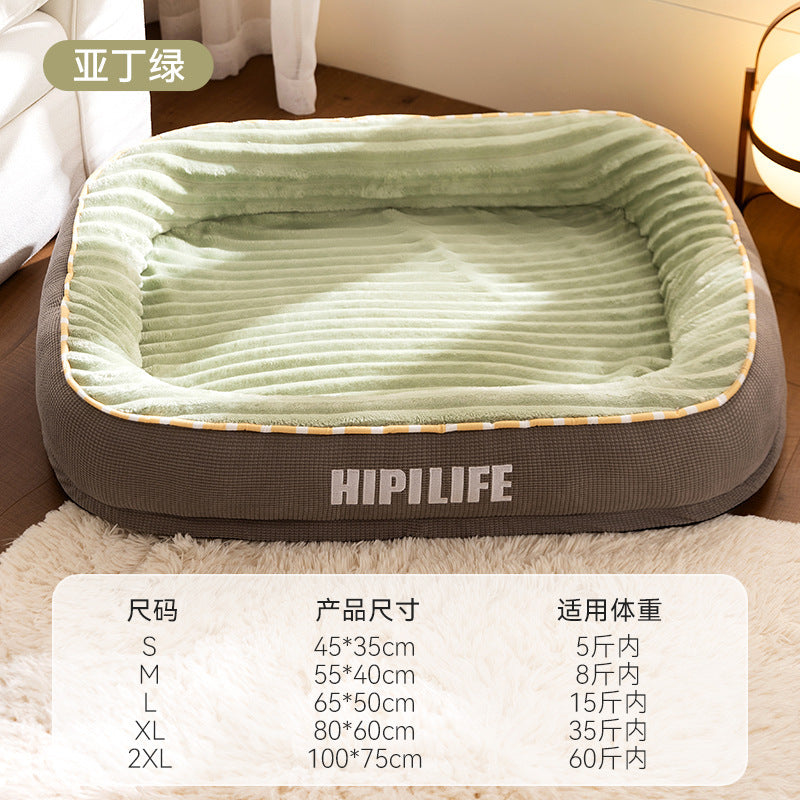 Cat nest autumn and winter round nest knitted tent nest thickened warm yurt Christmas cat house cross-border kennel pet nest