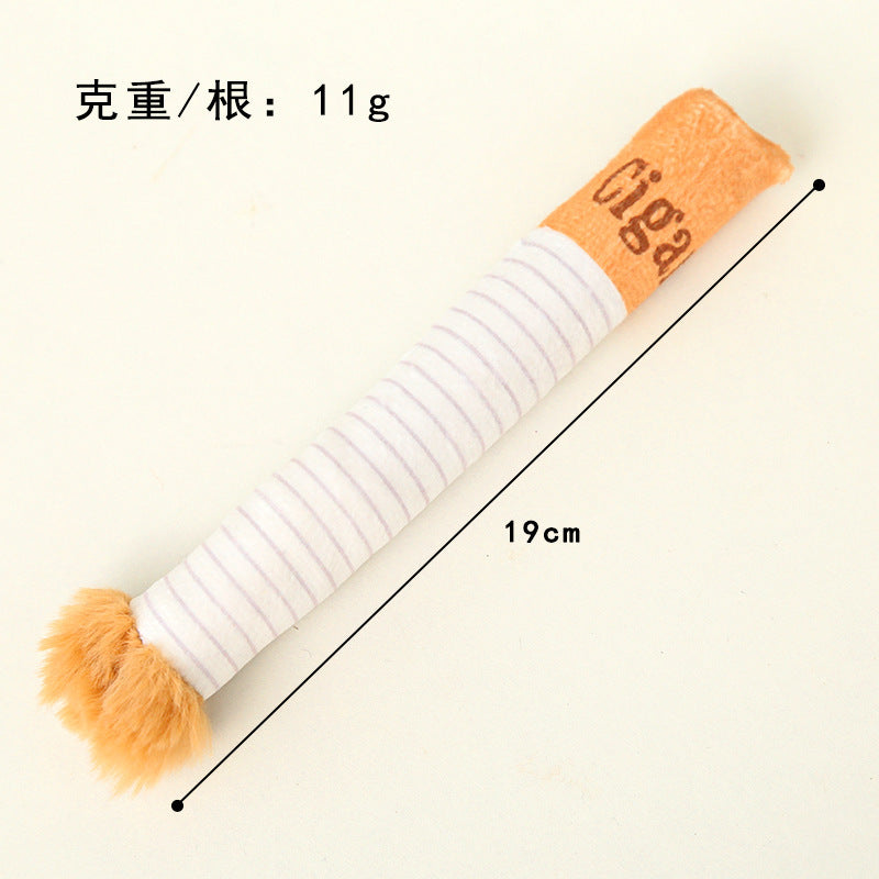 Dog Sound Toy Simulation Cigarette with Box Pet Dog Bite Toy