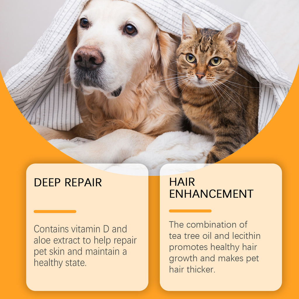 Pet Skin Repair Drops, Cat and Dog Skin Spray Hair Repair Nutrition Massage Care Agent