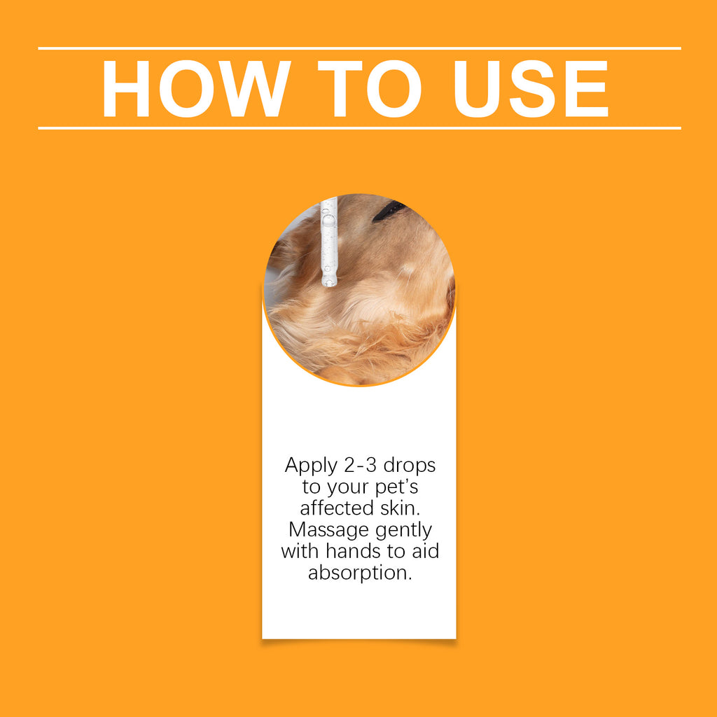 Pet Skin Repair Drops, Cat and Dog Skin Spray Hair Repair Nutrition Massage Care Agent
