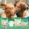 Pet disposable cleaning gloves, dog cat hair skin gentle cleaning care gloves