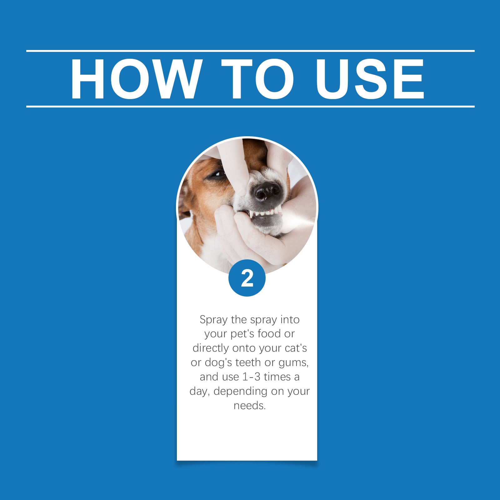 Pet breath freshening spray, cleaning teeth, tartar odor care, lasting fresh care