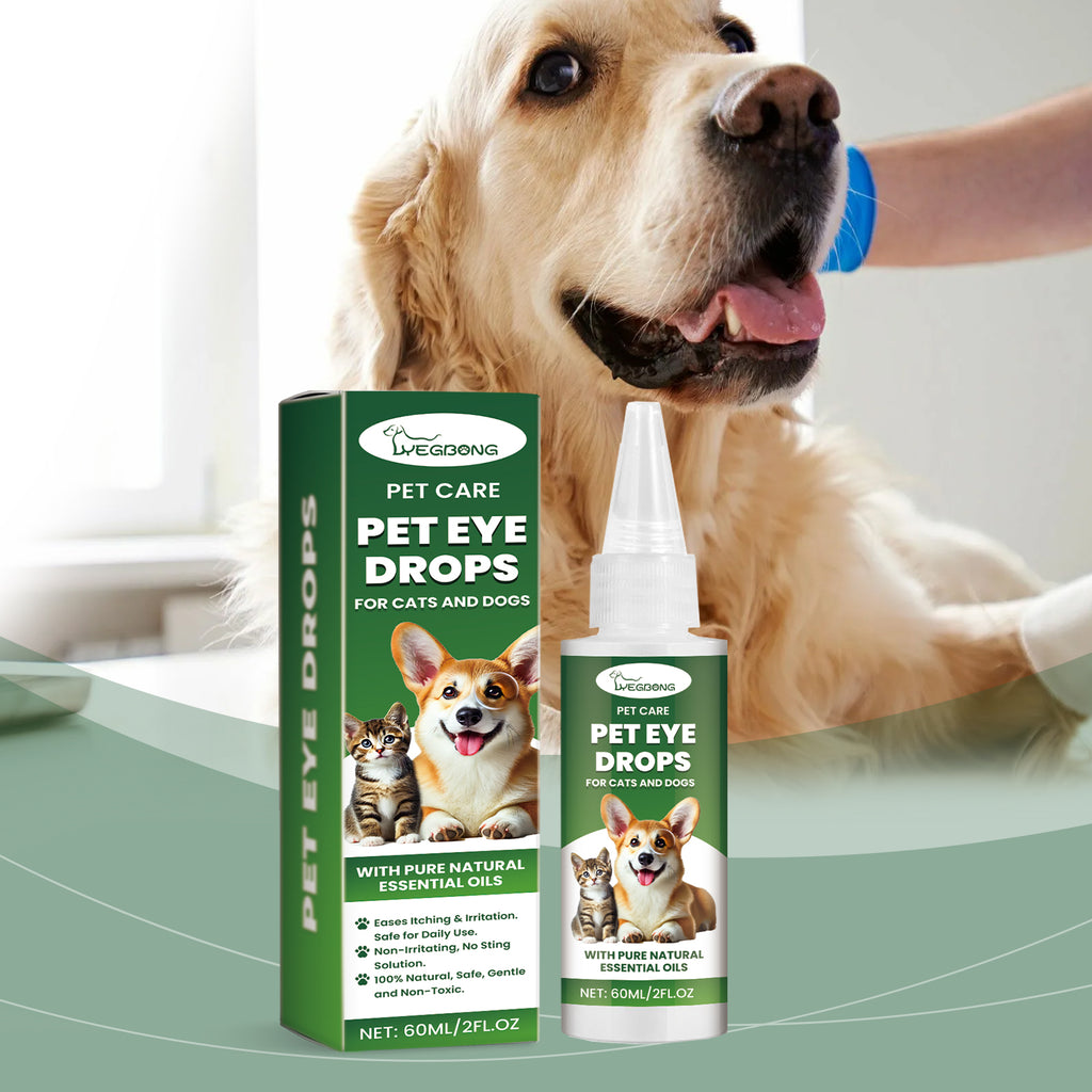 Pet eye drops, dog cleaning tears, pet eye drops, cat eye cleaning products