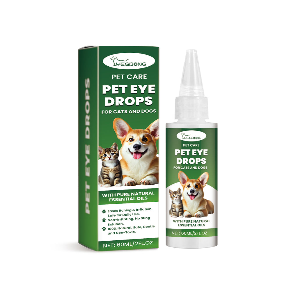 Pet eye drops, dog cleaning tears, pet eye drops, cat eye cleaning products