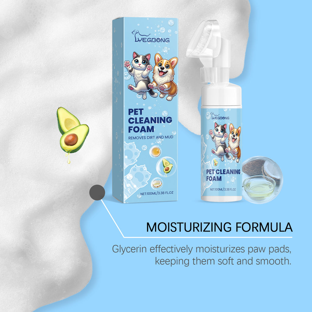 Pet paw foam cleaner, dog and cat cleaning foot sole foot pad care cleaner