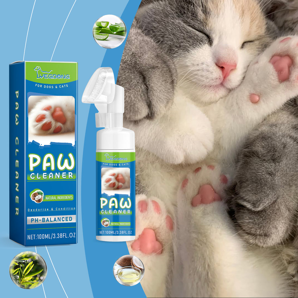 Pet sole cleaner, dog cat cleaning paw sole cleaning foot care foam