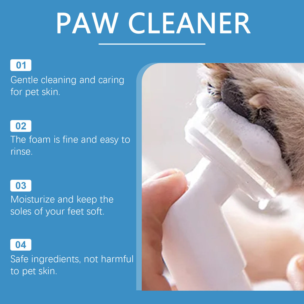 Pet sole cleaner, dog cat cleaning paw sole cleaning foot care foam
