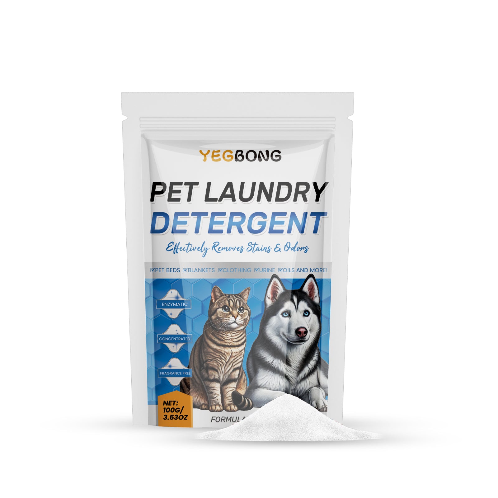 Pet washing powder, odor removal, deodorization, deep cleaning stains, pet washing powder, stain removal powder