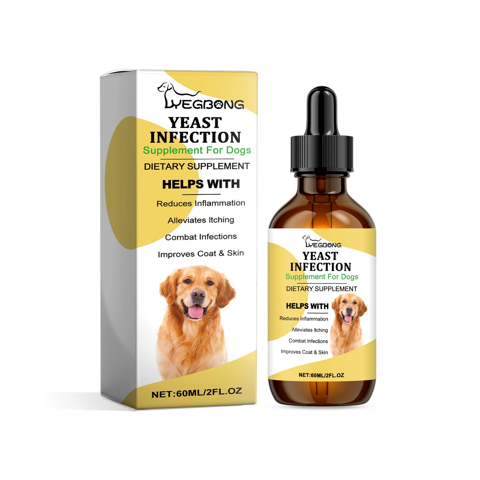 Pet Herbal Supplements, Pet Relief In Vitro Skin Care Herbal Yeast Supplements