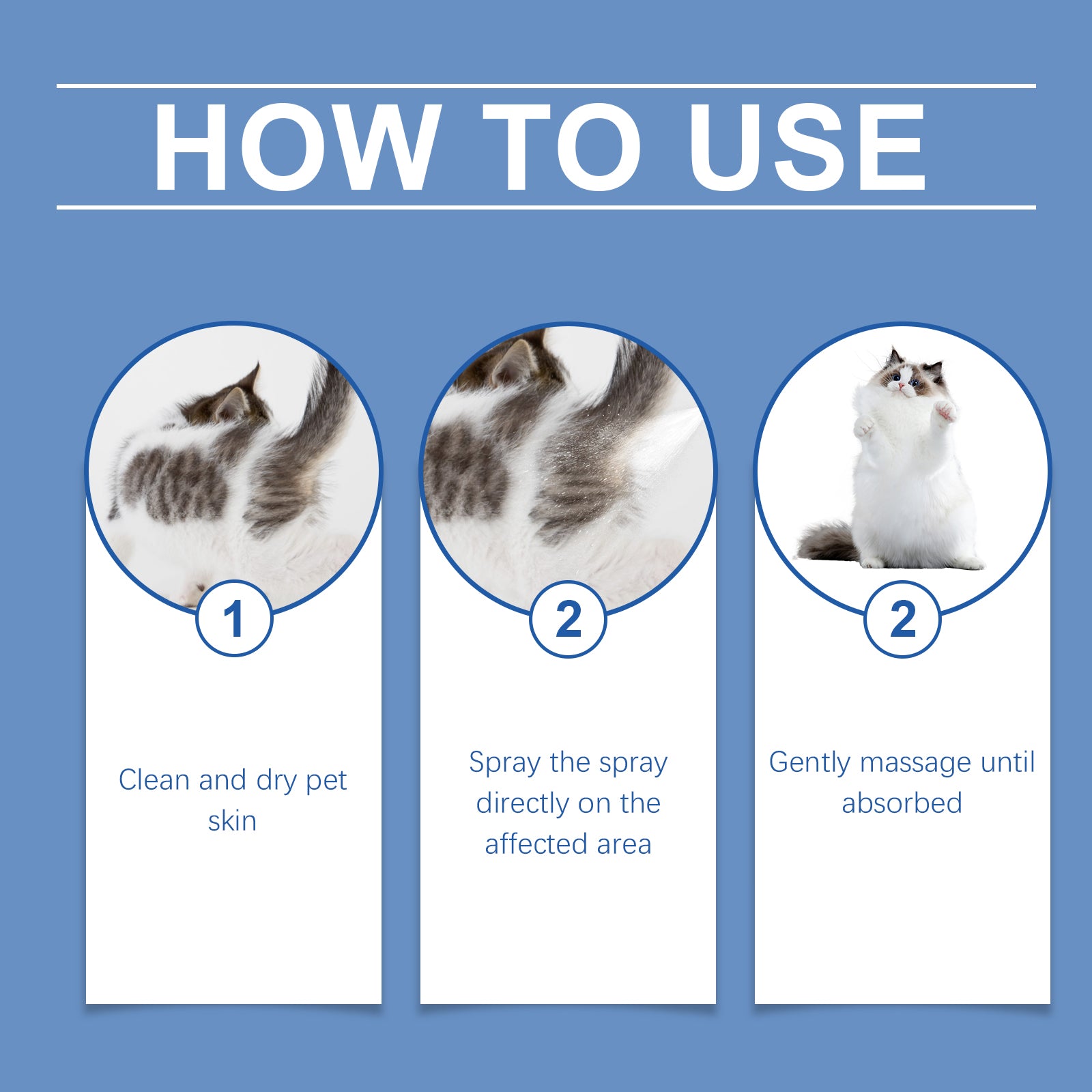 Cat anal gland odor removal spray, fresh odor removal cat post-toilet cleansing spray