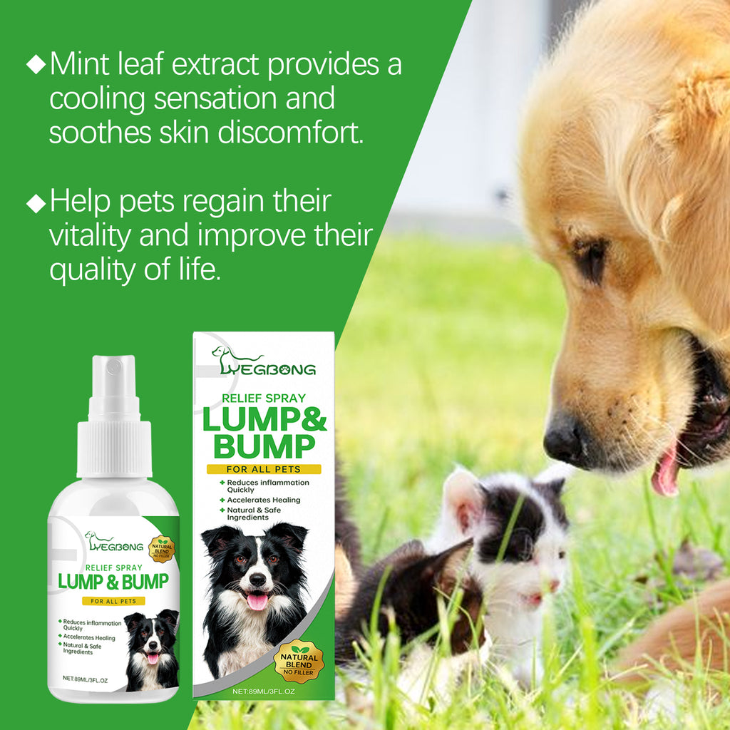 Pet body care spray relieves pet discomfort Mild ingredient care spray
