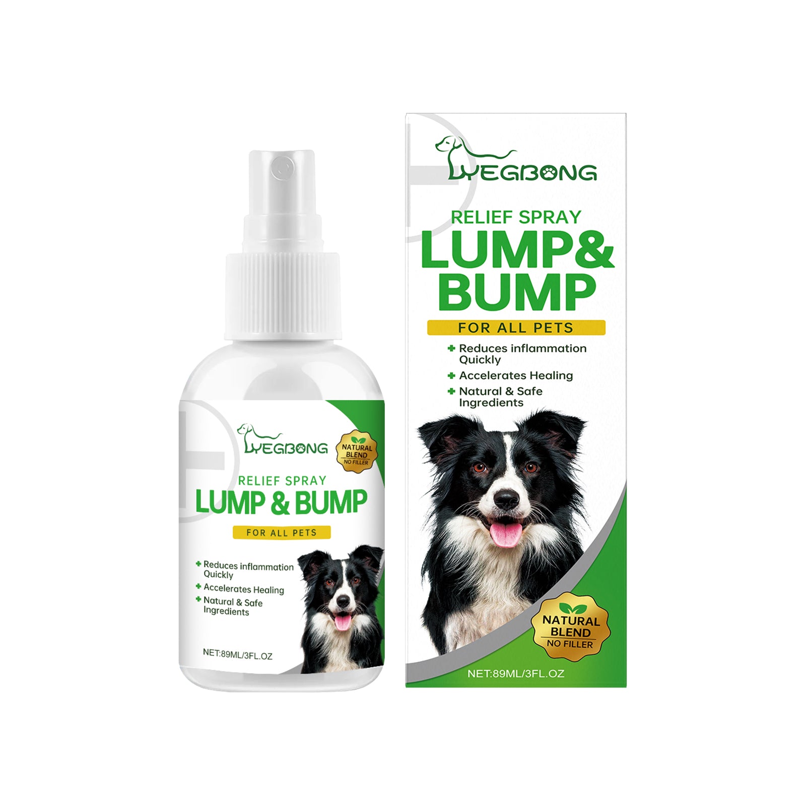 Pet body care spray relieves pet discomfort Mild ingredient care spray