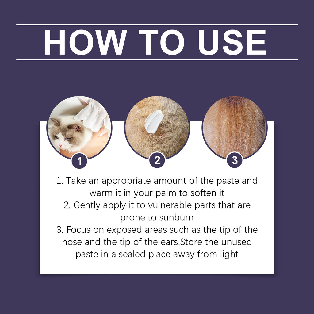 Pet protective cream, mild ingredients soothing care clean pet skin cat ** often used