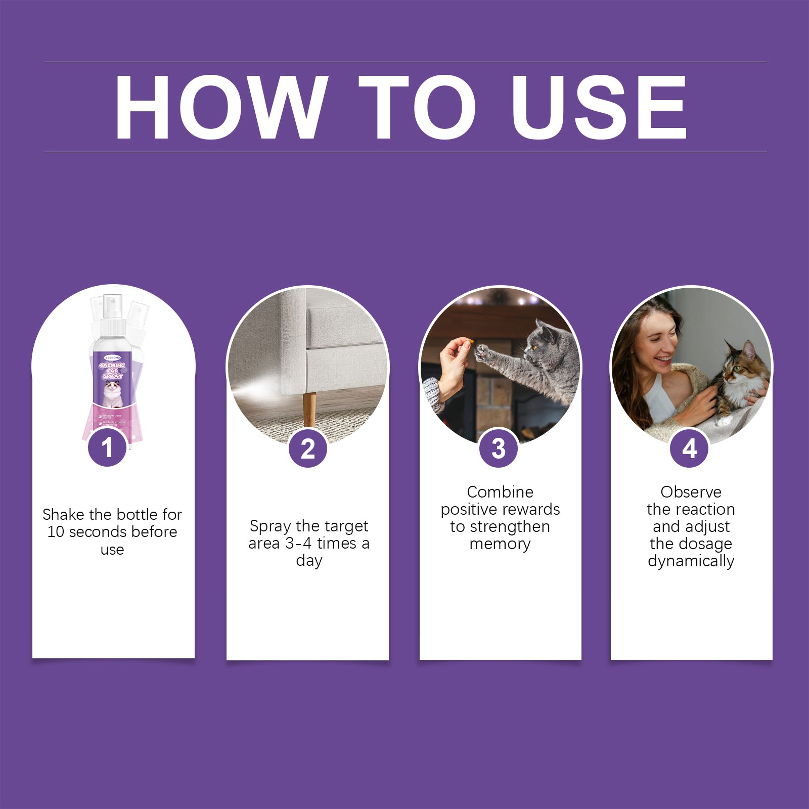 Cat Care Spray, Soothing Emotions Cat Anti-scratching Urinary Behavior Gentle Care Spray