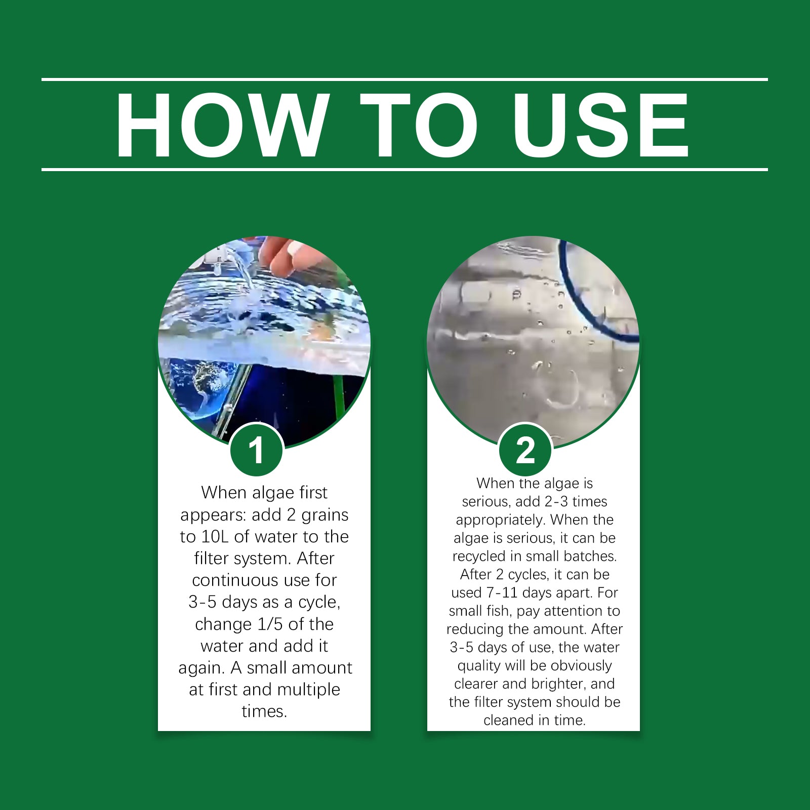 Fish tank water purification tablets, special for water quality cleaning, deodorization, algae removal, stains, sludge, clear fish pond