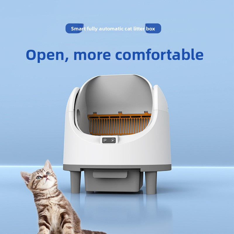 Fully automatic cat litter box, large space intelligent shit shoveling machine, fully enclosed deodorization and sterilization cat toilet