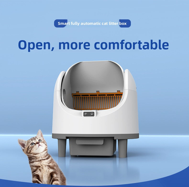 Fully automatic cat litter box, large space intelligent shit shoveling machine, fully enclosed deodorization and sterilization cat toilet